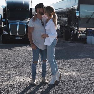 Steve Madden Violet White Booties